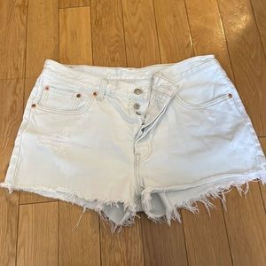 Levi’s 501 button fly Jean shorts.